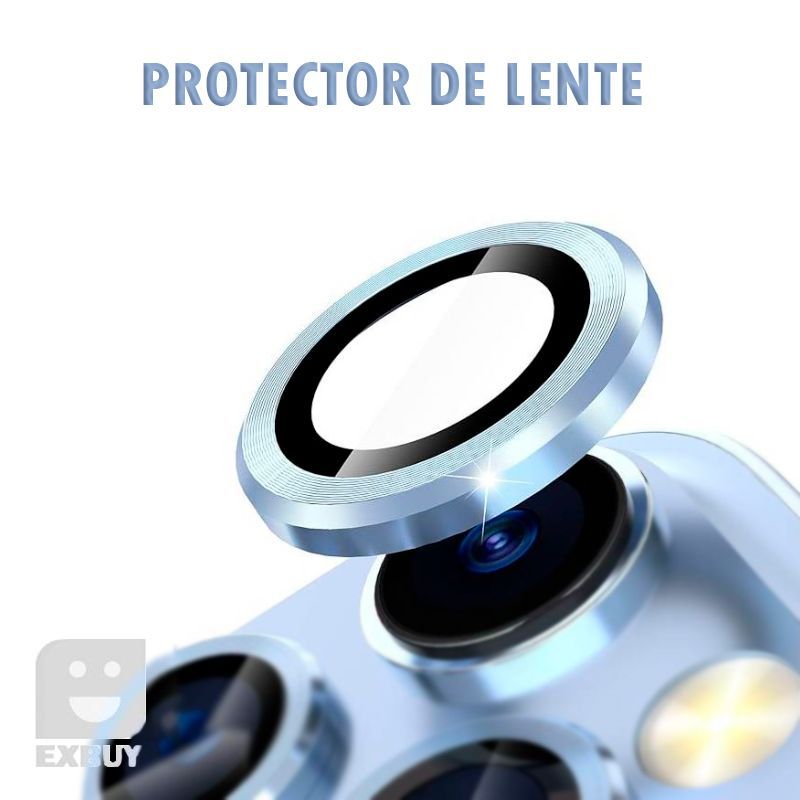 GENERICO - PROTECTOR DE CÁMARA PARA IPHONE 14 PRO AZUL