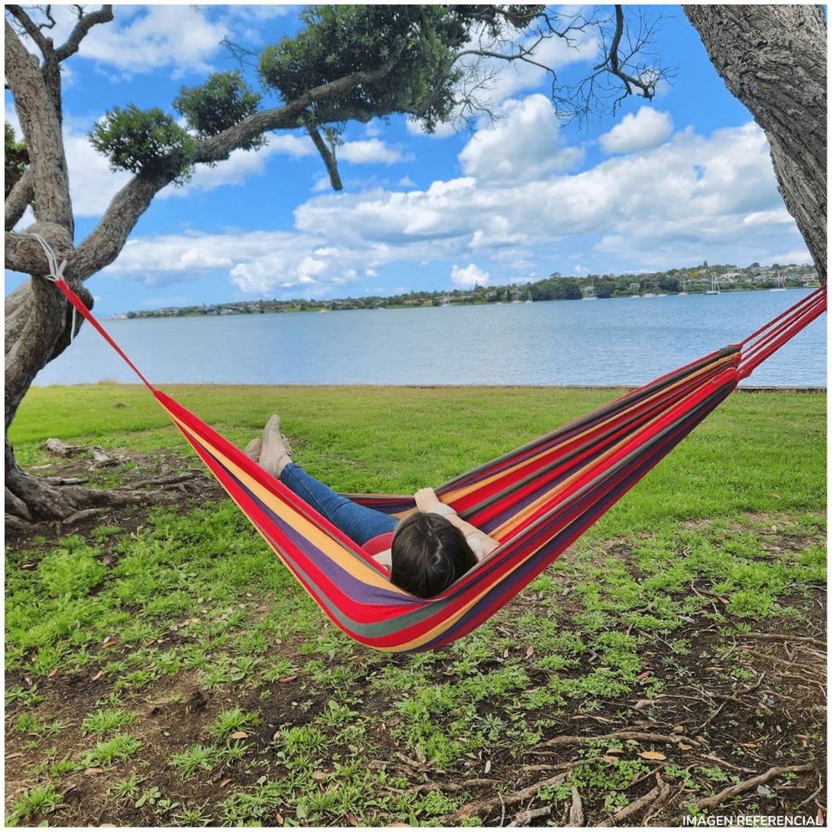 INSPIRA MARKET - Hamaca colgante con funda portatil