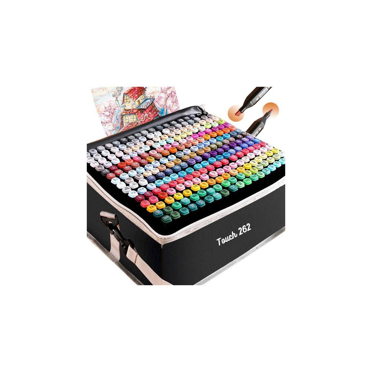 GENERICO - PLUMONES TOUCH 262 PIEZAS