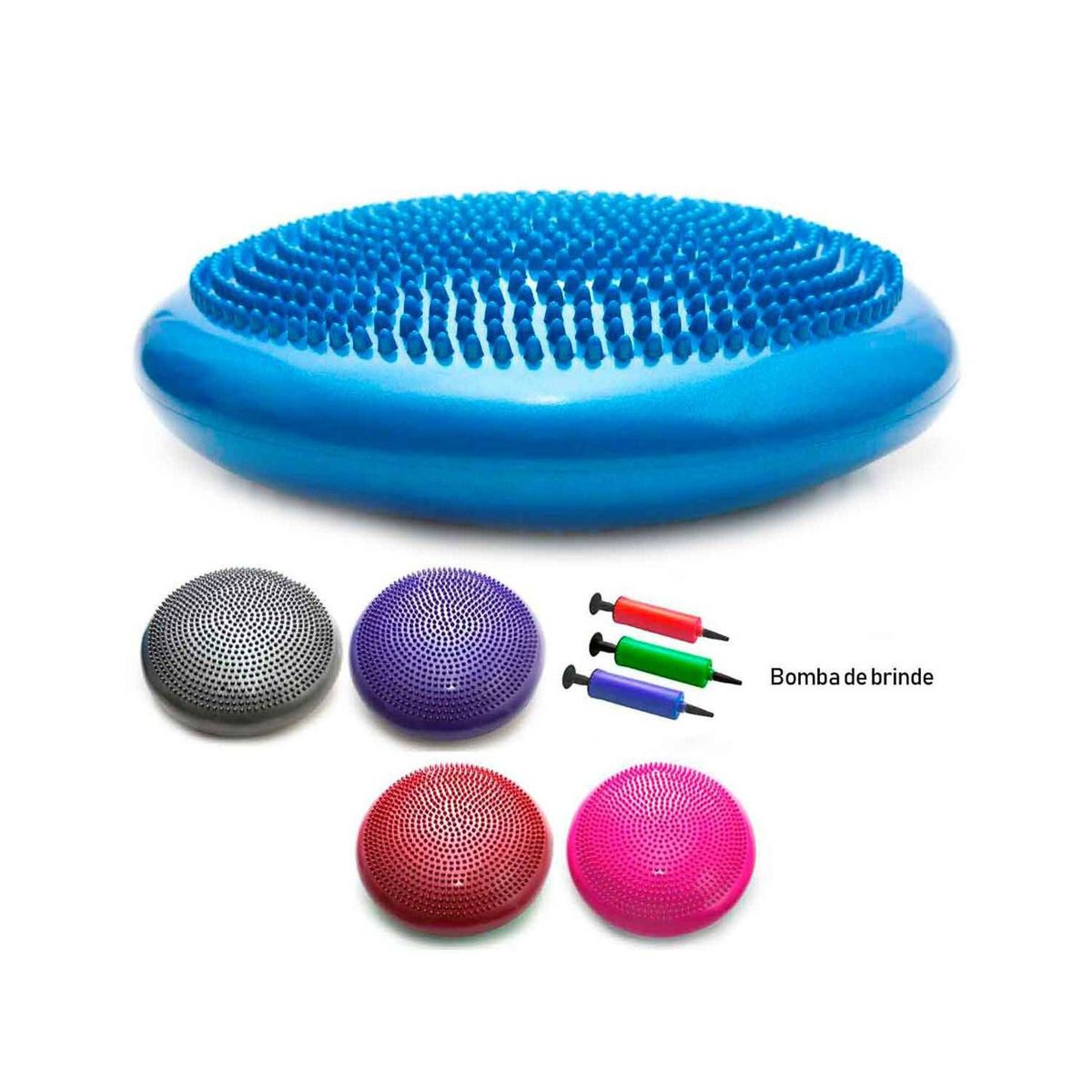 GENERICO - Disco Balance Air Pad Pilates Yoga Medio Bosu