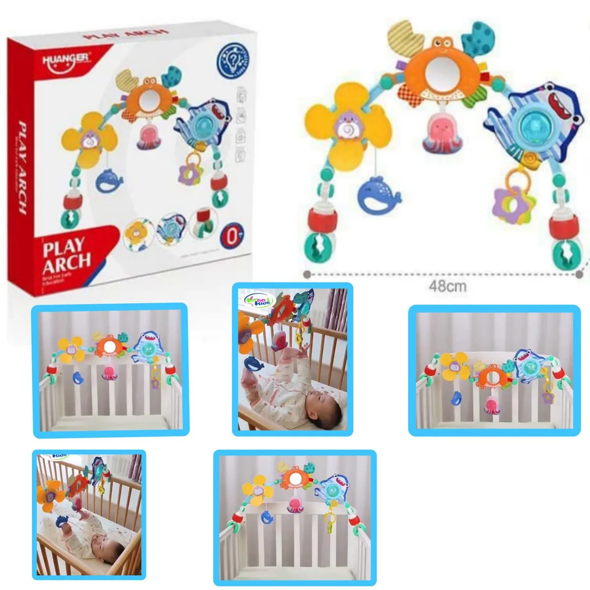 GENERICO - Juguete de Bebé Arco con Sonajas para Coches y Cunas