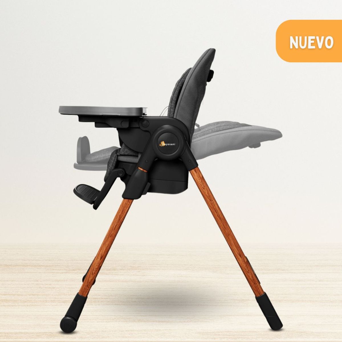 MAXI COSI - Silla de Comer Graduable 6 en 1 »MINLA ESSENTIAL» Light Gray