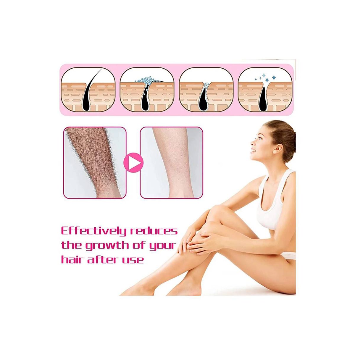 GENERICO - Depiladora Piedra de Cristal Eliminador de Vello