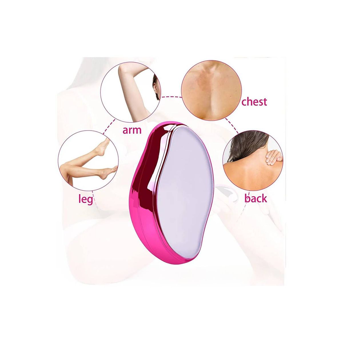 GENERICO - Depiladora Piedra de Cristal Eliminador de Vello