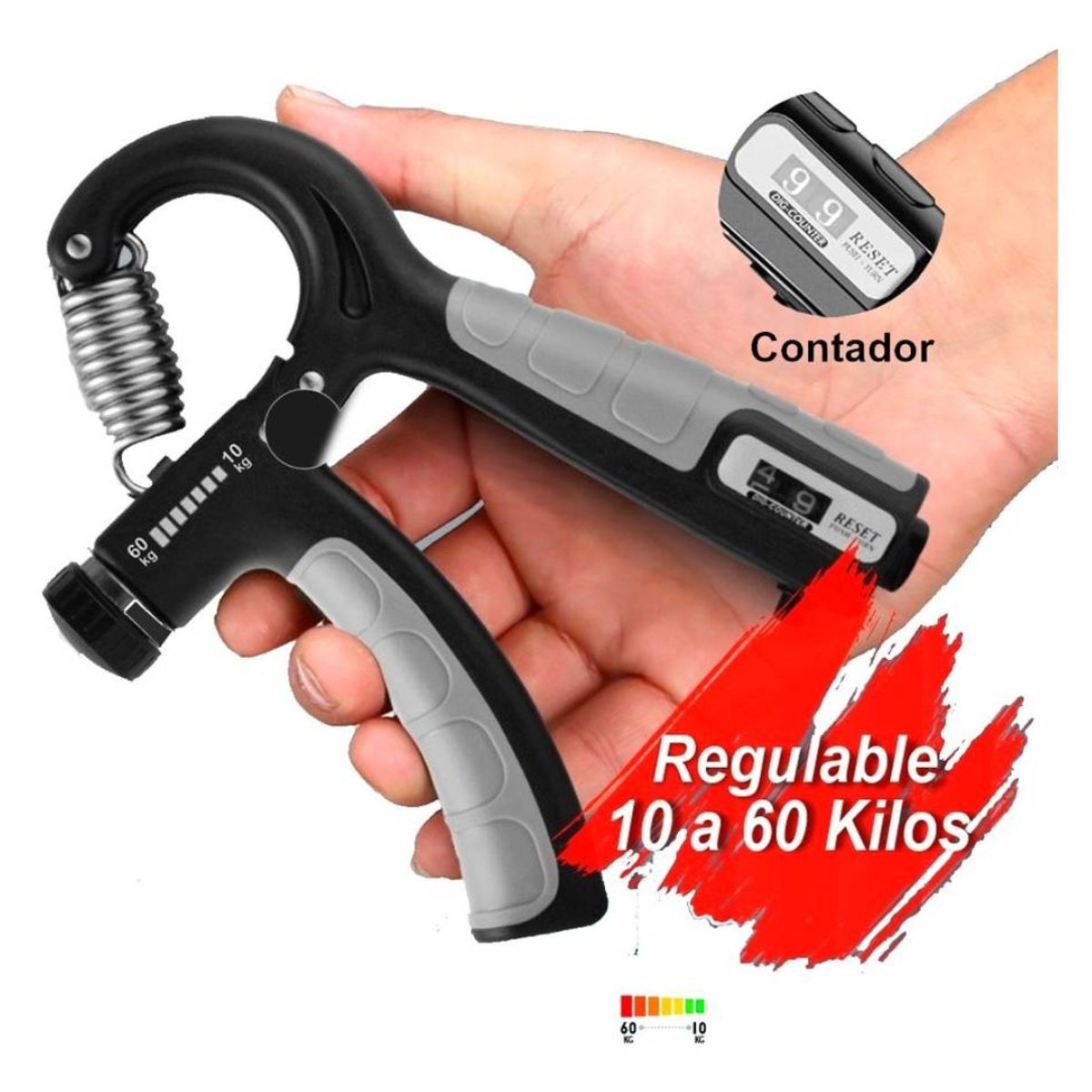 GENERICO - Fortalecedor de Mano Entrenador de Fuerza con Contador