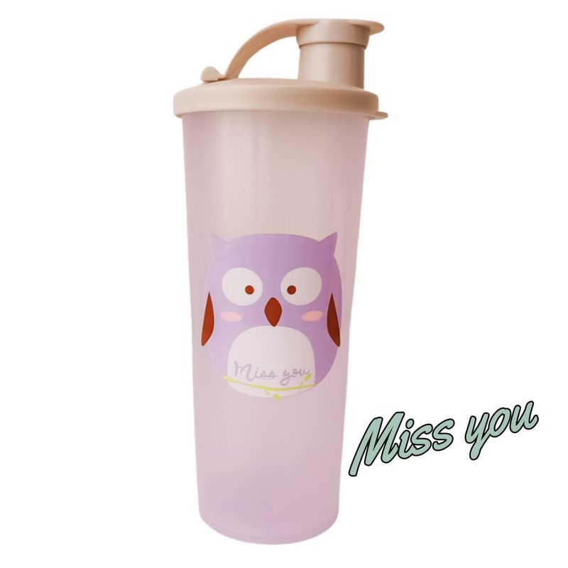 GENERICO - Vaso Tomatodo Kawaii Miss you 2 en 1
