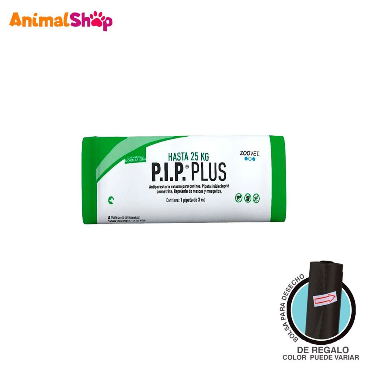 GENERICO - Antipulgas Pipeta P.I.P. Plus Para Perros De 10 A 25Kg