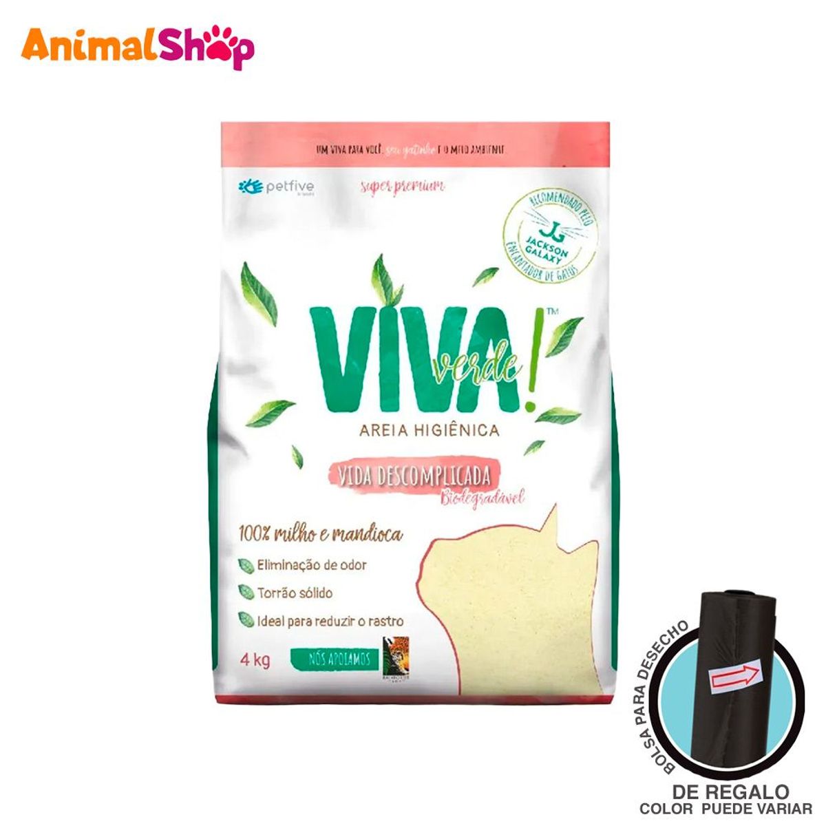 VIVA VERDE - Arena De Gato Viva Verde Vida Descomplicada 4Kg