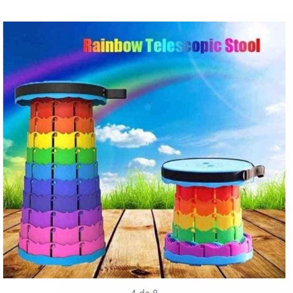 GENERICO - Asiento Plegable Portatil A1 MULTICOLOR