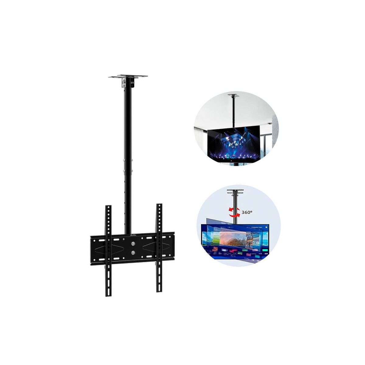 GENERICO - Rack De Techo para tv Colgante o Pared de 26 a 60" pulgadas Negro