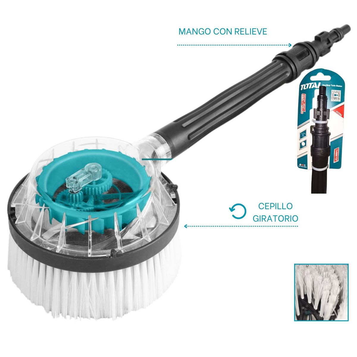 TOTAL TOOLS - Escobilla cepillo para Hidrolavadora Total