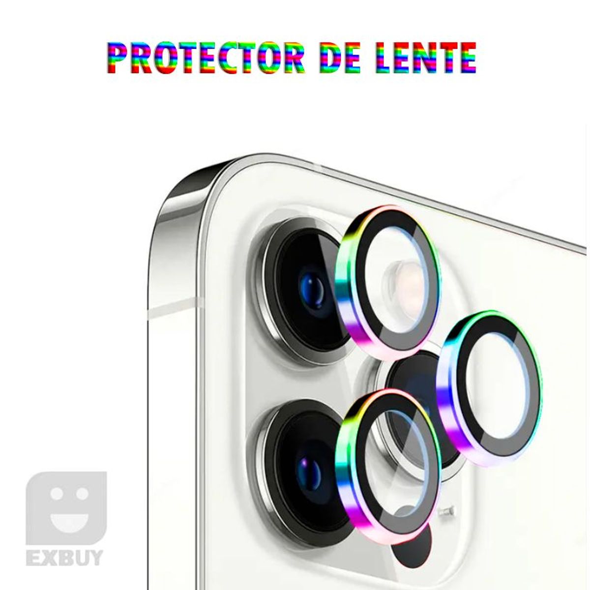 GENERICO - PROTECTOR DE CÁMARA PARA IPHONE 13 TORNASOL