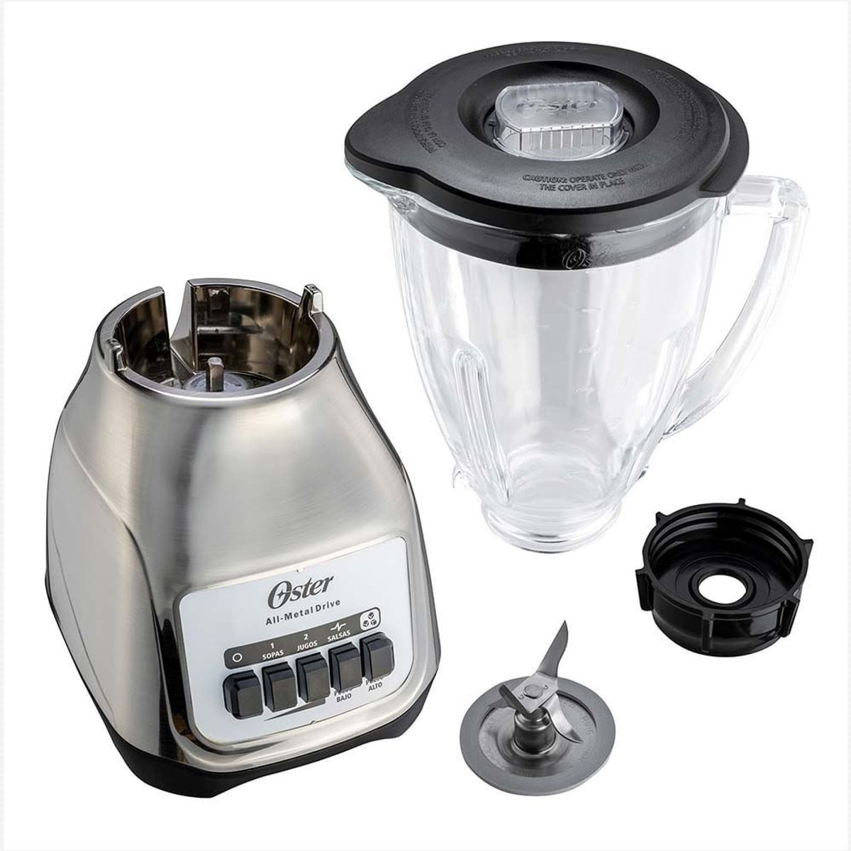 OSTER - Licuadora 2 Velocidades con Pulsador Oster BLSTKAG-NPB-053 Cromado