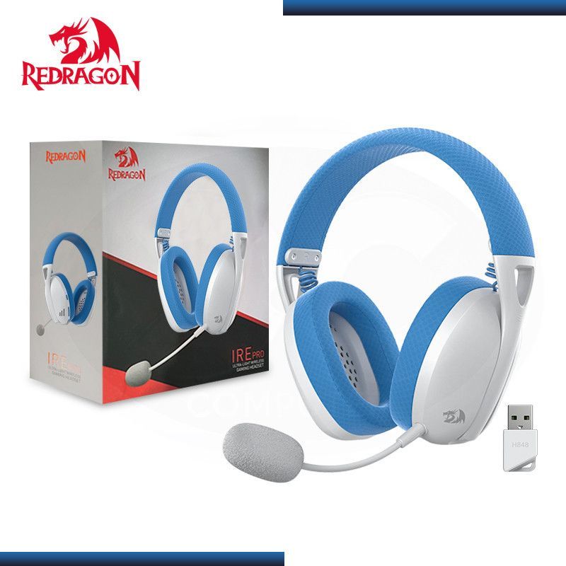 REDRAGON - Auriculares Redragon Ire Wireless H848B BLUE