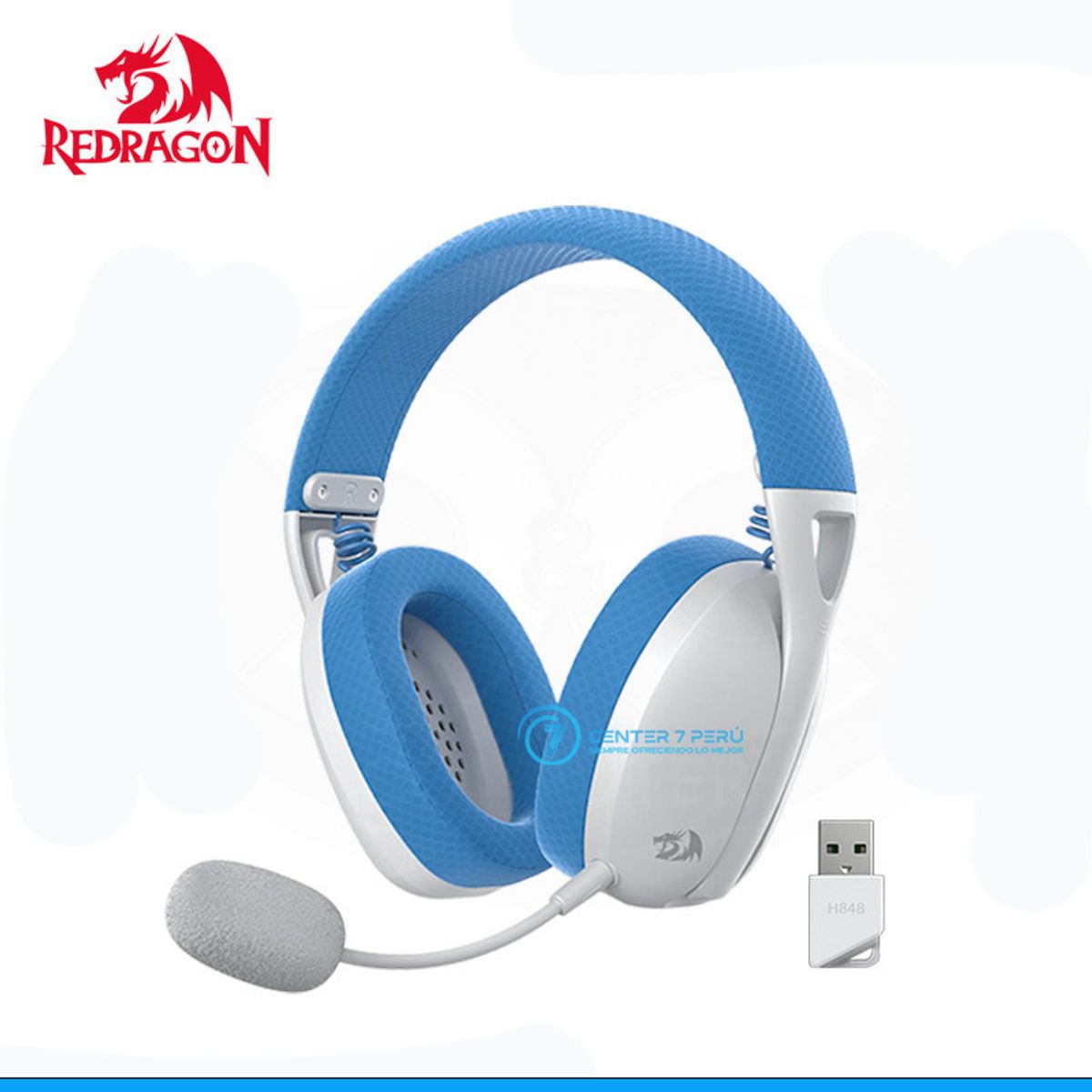 REDRAGON - Auriculares Redragon Ire Wireless H848B BLUE