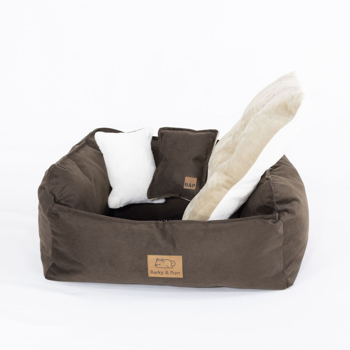 GENERICO - Cama Perro Barky Marrón S