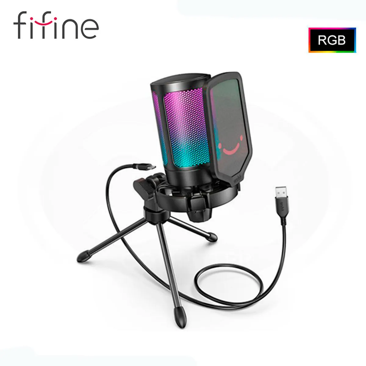 REDRAGON - Micrófono Fifine A6V BLACK con condensador