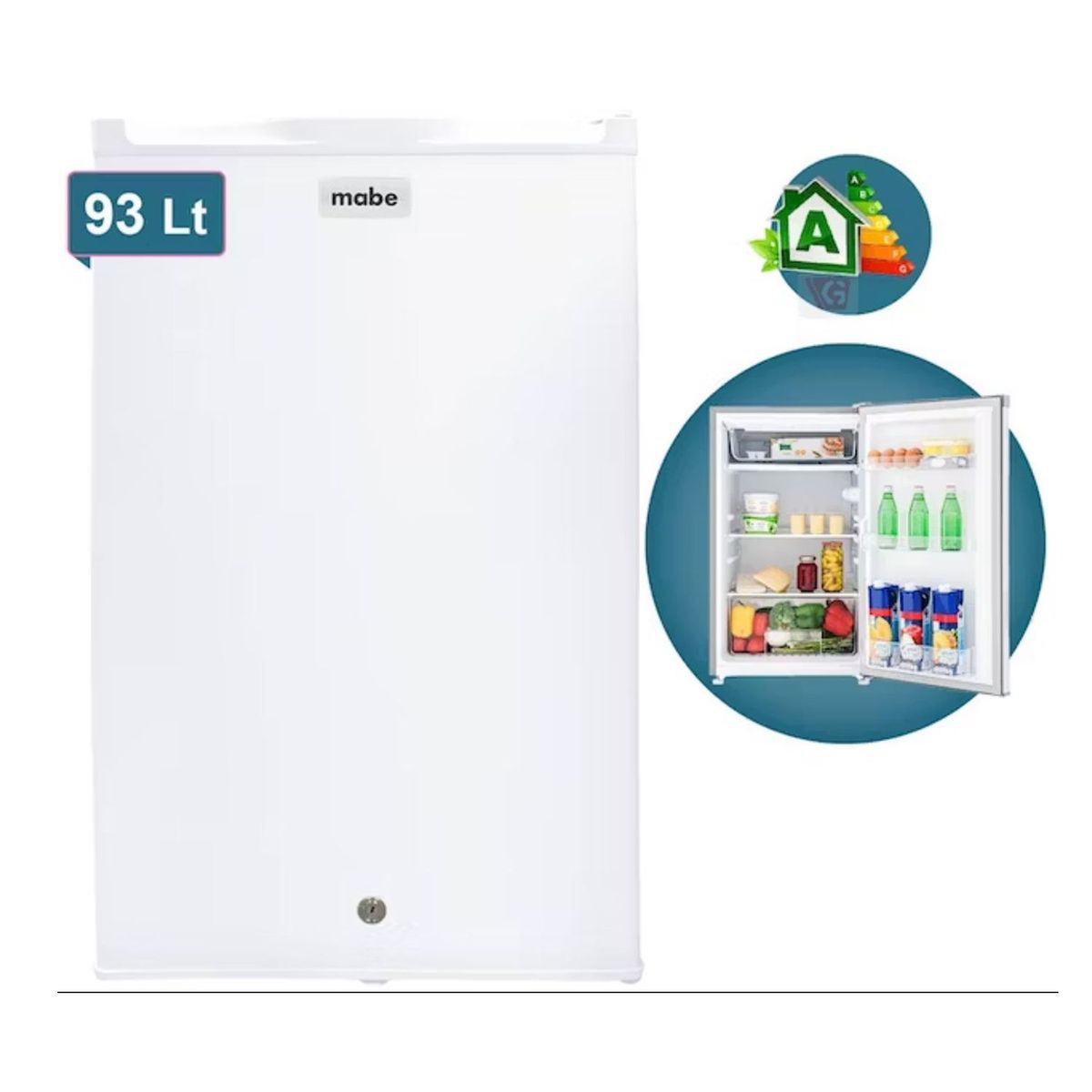 MABE - Frigobar MABE RMF04PRB0 93 Litros Blanco