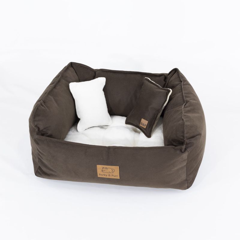 GENERICO - Cama Perro Barky Marrón XL