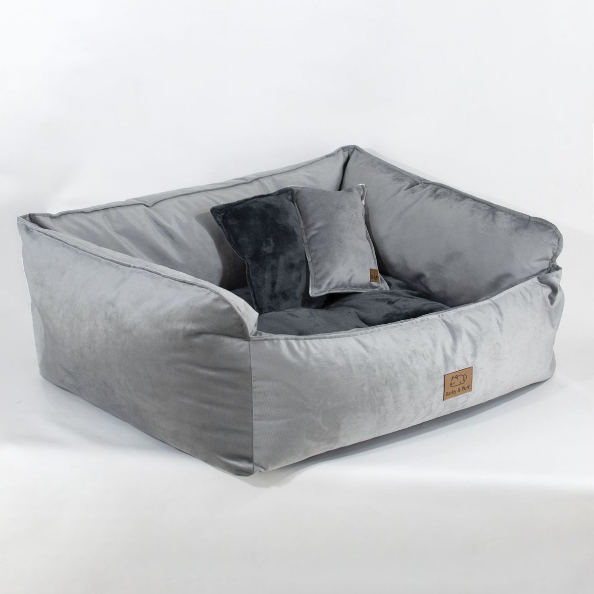 GENERICO - Cama Perro Barky Gris Negro XL