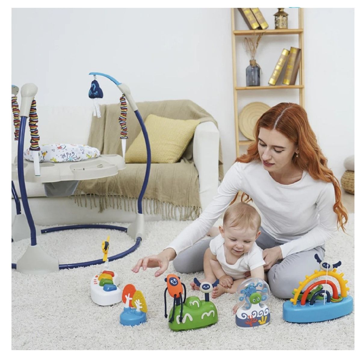 GENERICO - Saltarin Jumper Musical con Actividades Juguetes