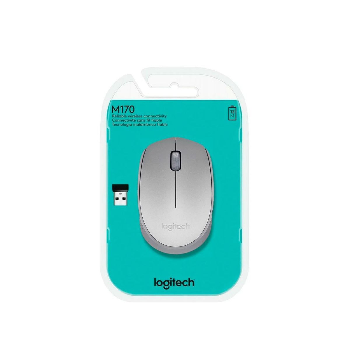 GENERICO - MOUSE INALAMBRICO LOGITECH M170 910-004800 OPTICO  RECEPTOR USB GRAY