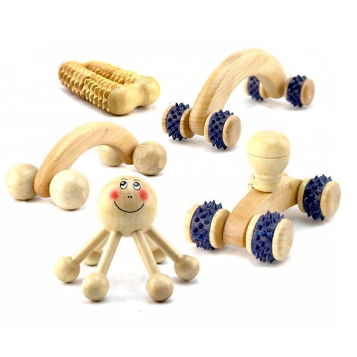 GENERICO - Pack 5 Accsesorios Manual de Madera