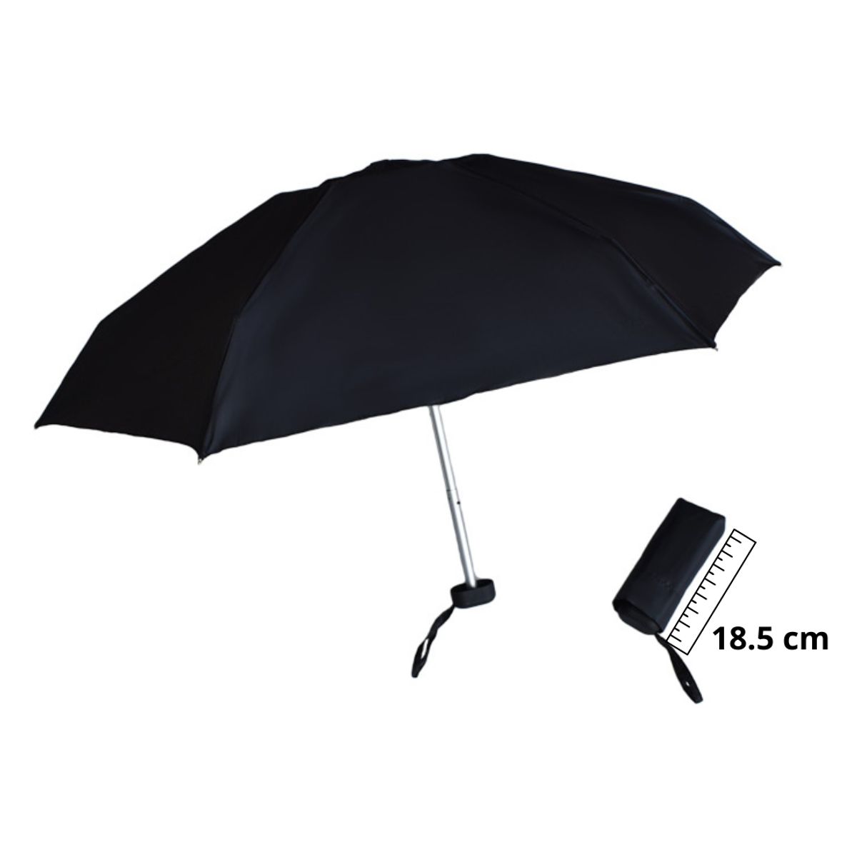 GENERICO - PARAGUAS PLEGABLE MODELO MINI BLACK UV