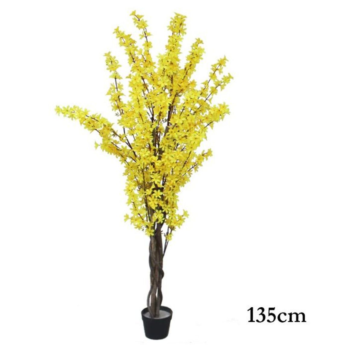 GENERICO - Planta artificial flores amarillas 1.35 m.