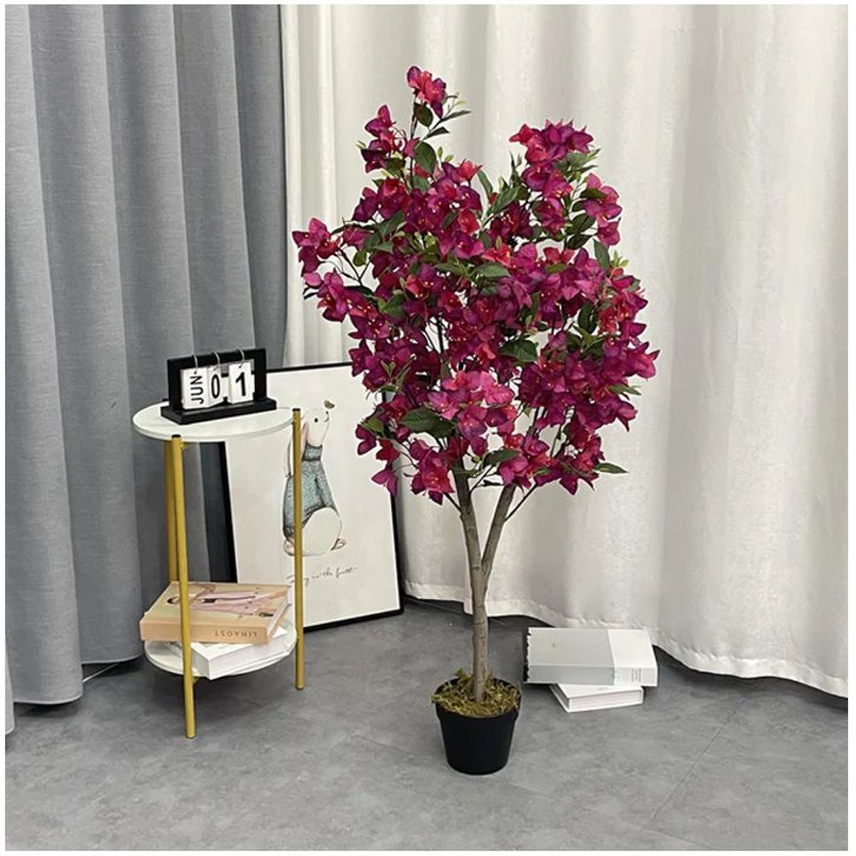 GENERICO - Planta artificial borgoña 1.20 m.