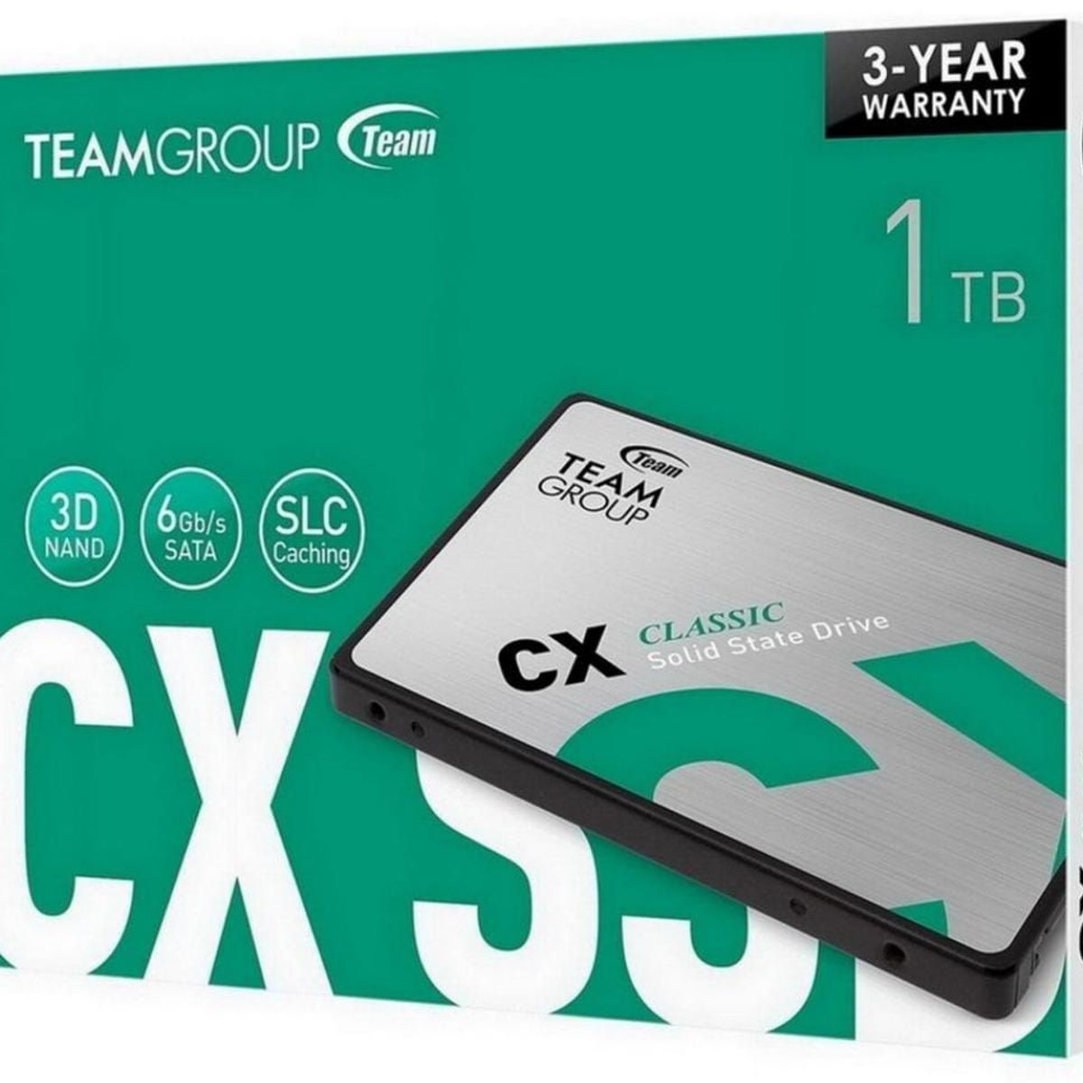 TEAMGROUP - Disco Solido SSD 1TB TEAMGROUP CX2 SATA