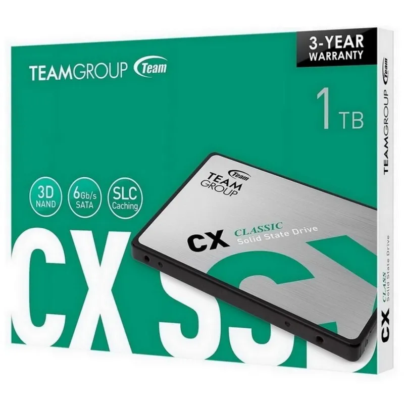 TEAMGROUP - Disco Solido SSD 1TB TEAMGROUP CX2 SATA
