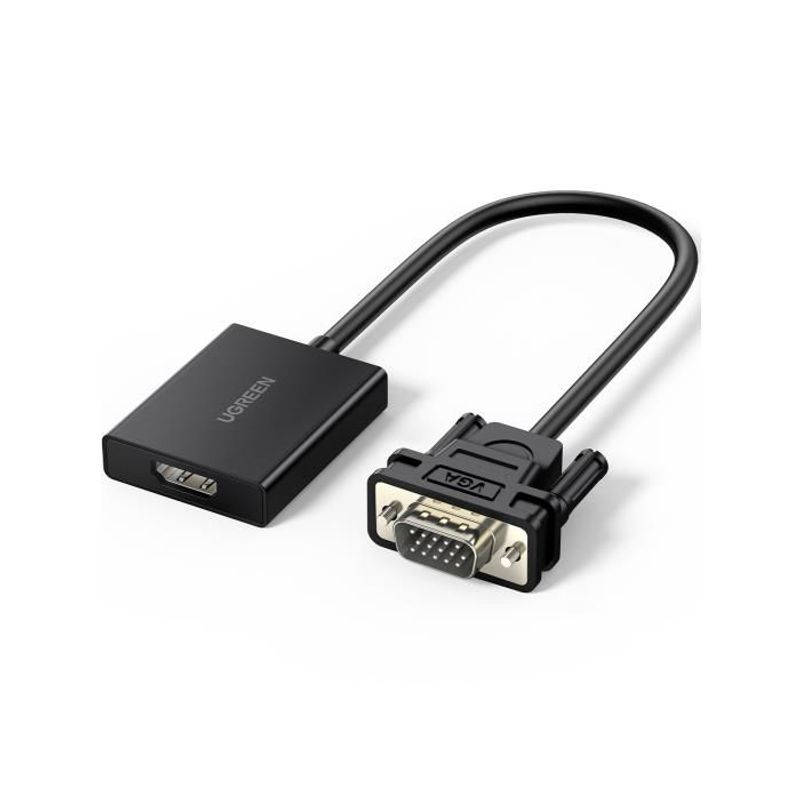 UGREEN - Convertidor VGA Macho a HDMI Hembra Ugreen COD 50945