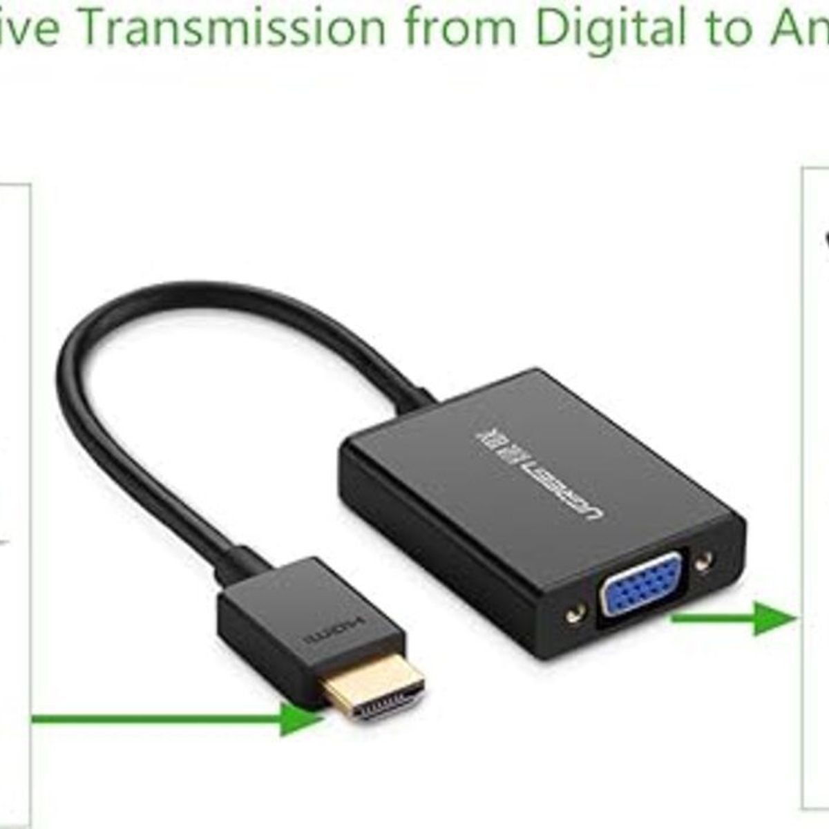 UGREEN - Convertidor HDMI Macho a VGA Hembra Ugreen COD 40233