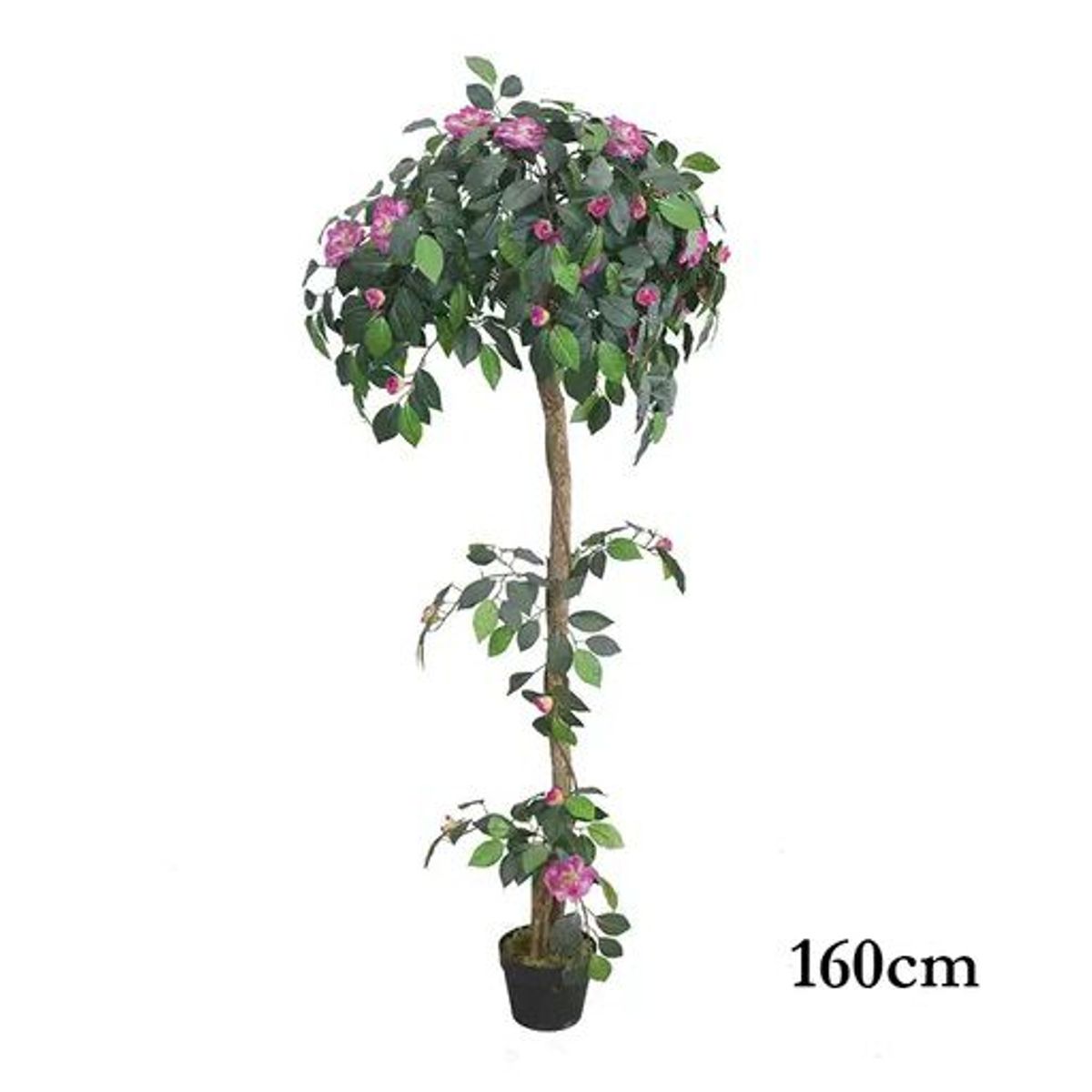 GENERICO - Planta artificial con flores moradas 1.60 m.