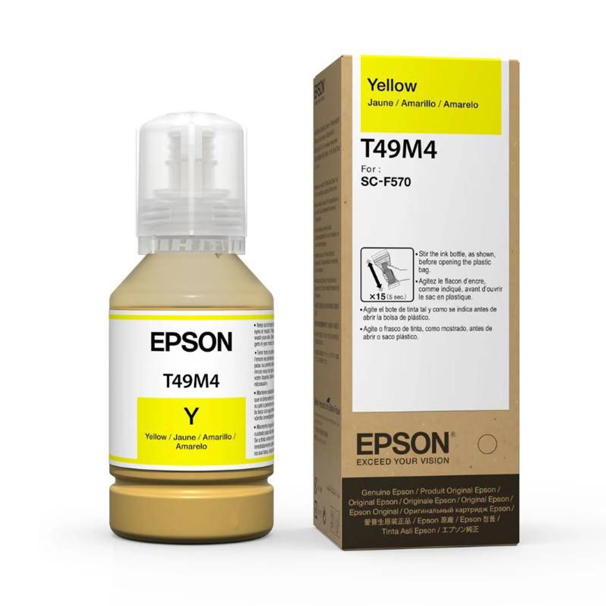 EPSON - Tinta Sublimacion Epson T49M4 Yellow Botella 140ML