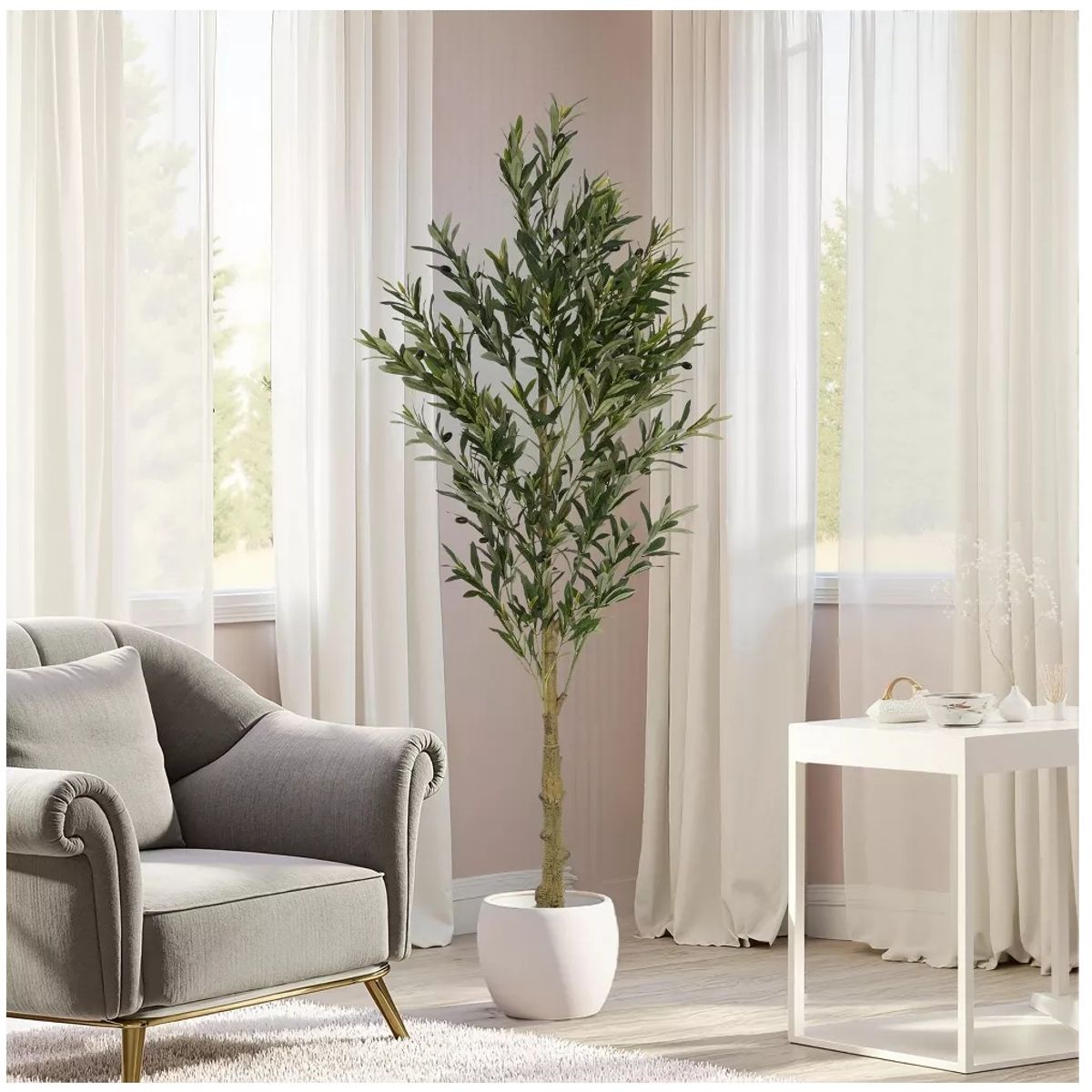 GENERICO - Planta artificial de olivo 1.55 m.