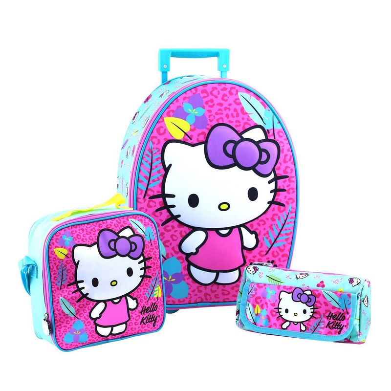 SCOOL - Set Hello Kitty Ranger Maleta-Lonchera-Cartuchera Scool