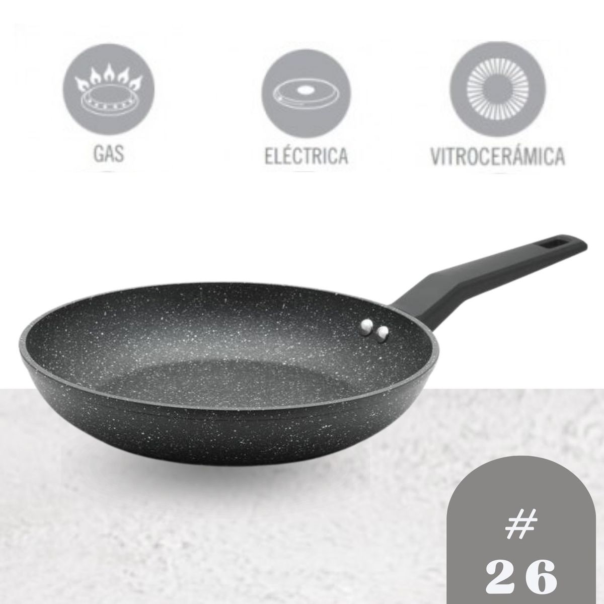 RECORD - Sartén stone black inducción n°26