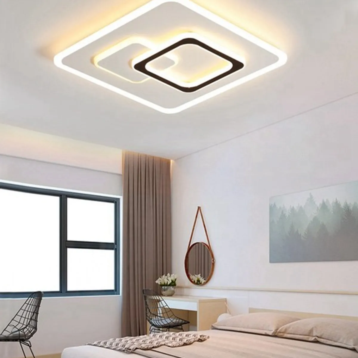 GENERICO - Lampara de techo LED incluye control remoto