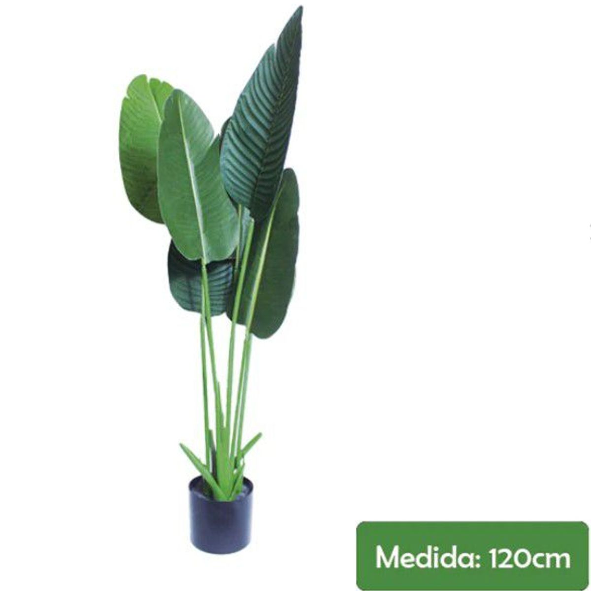 GENERICO - Planta artificial modelo hoja de plátano 1.20 m.