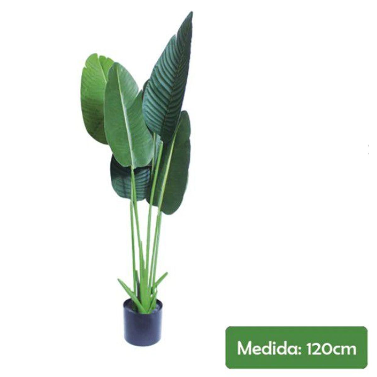 GENERICO - Planta artificial modelo hoja de plátano 1.20 m.