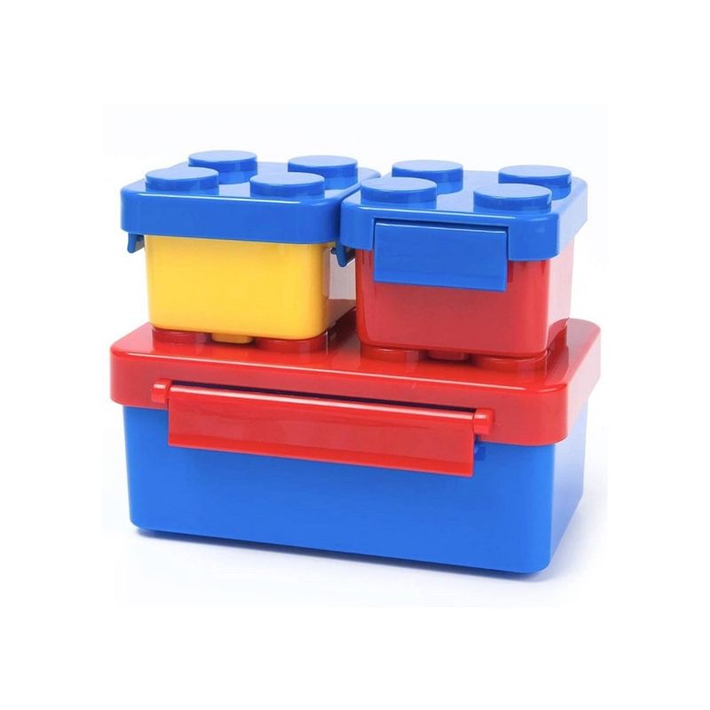 GENERICO - Set de 3 Tapers con Forma de Bloques lego