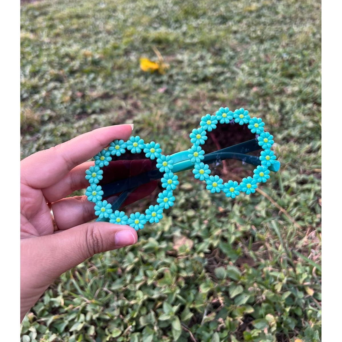 GENERICO - Lentes de sol niña con diseño de flores y protección UV400
