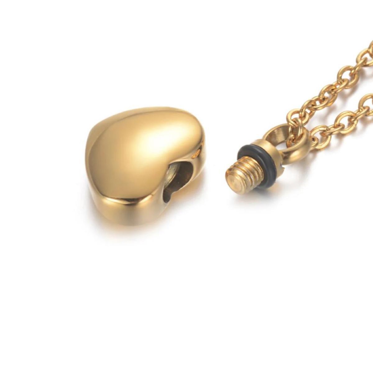 SANTORAL - Dije Corazón y Cadena - Acero