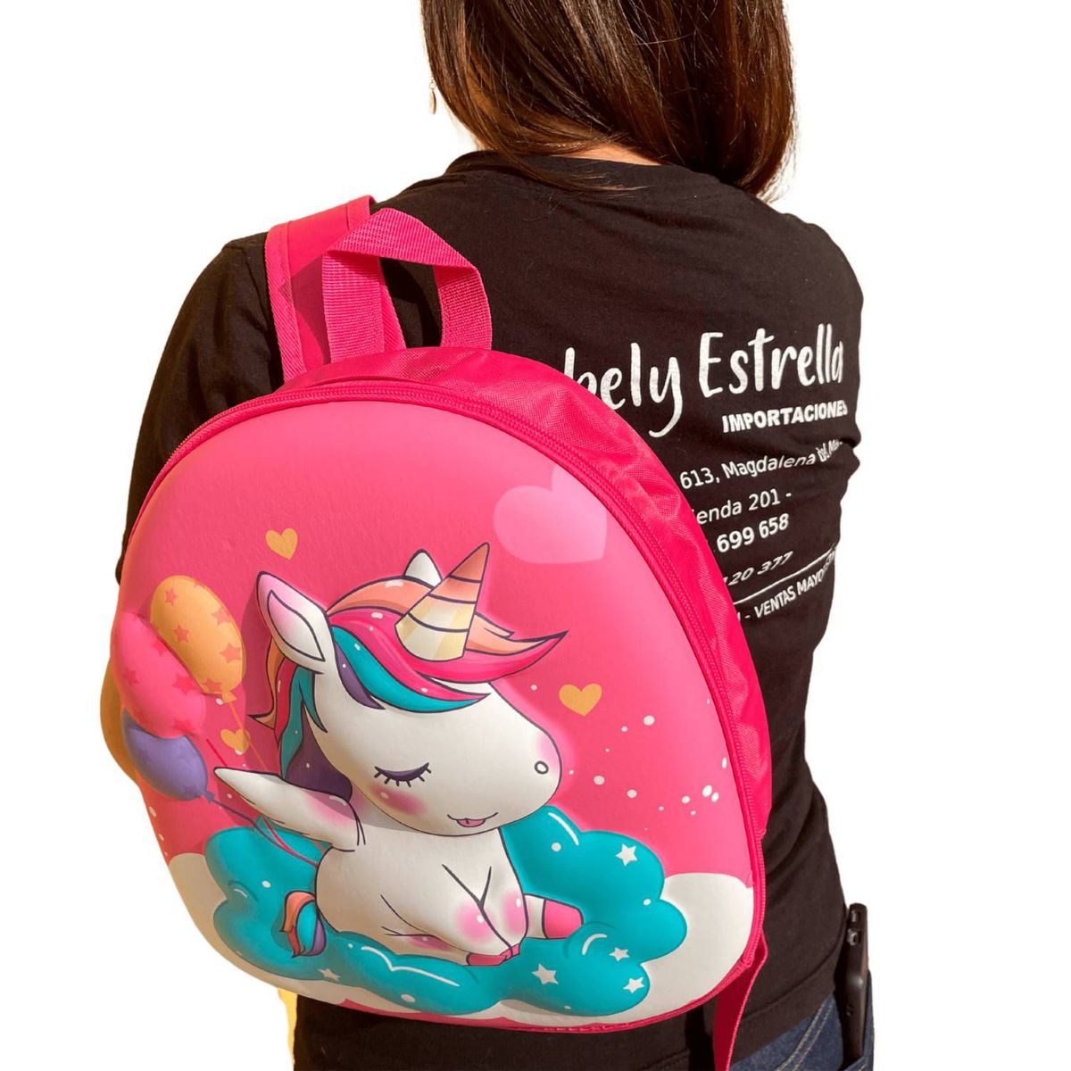 GENERICO - Mochila Unicornio Alto Relieve