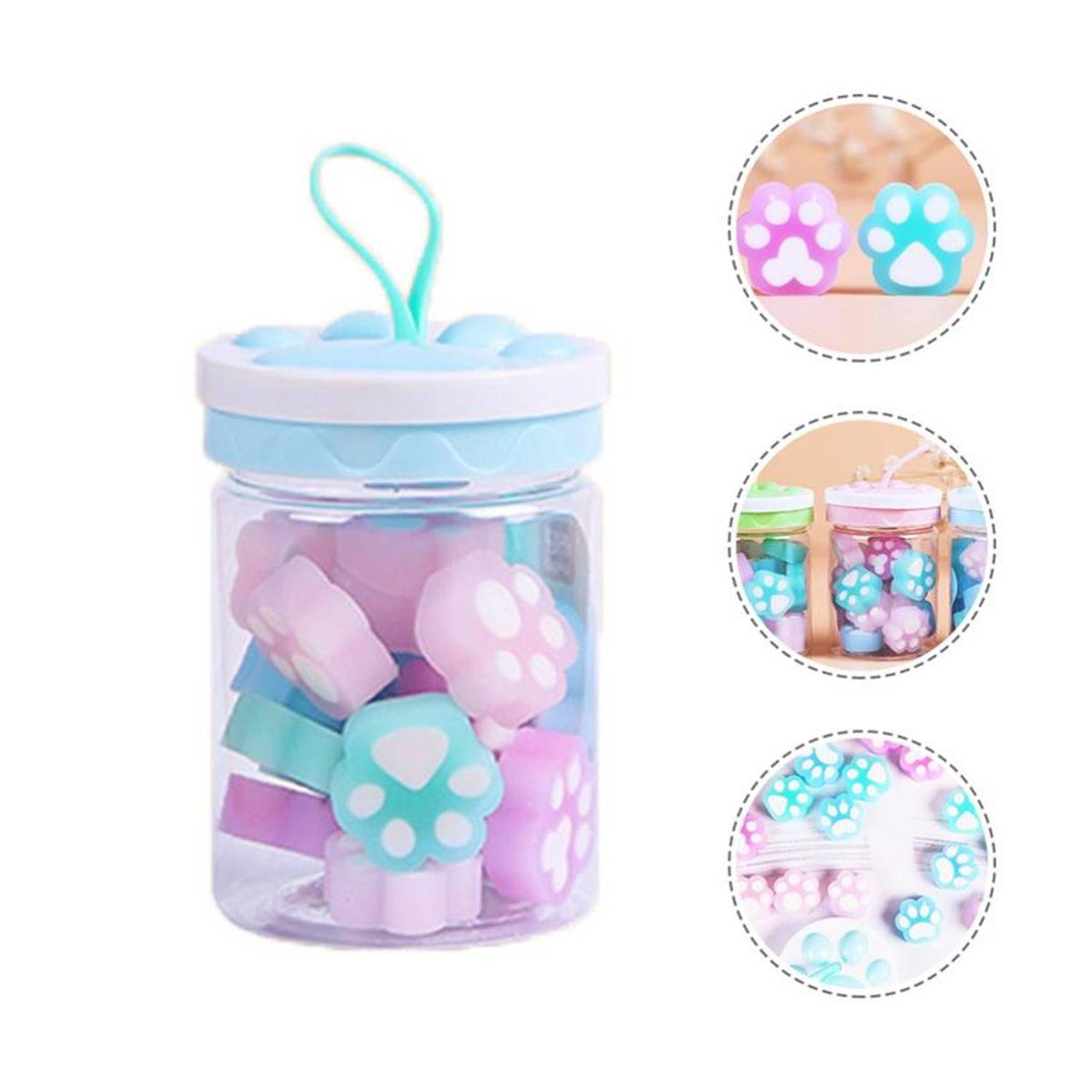 GENERICO - Balde Verde De Borradores De Huella De Gato