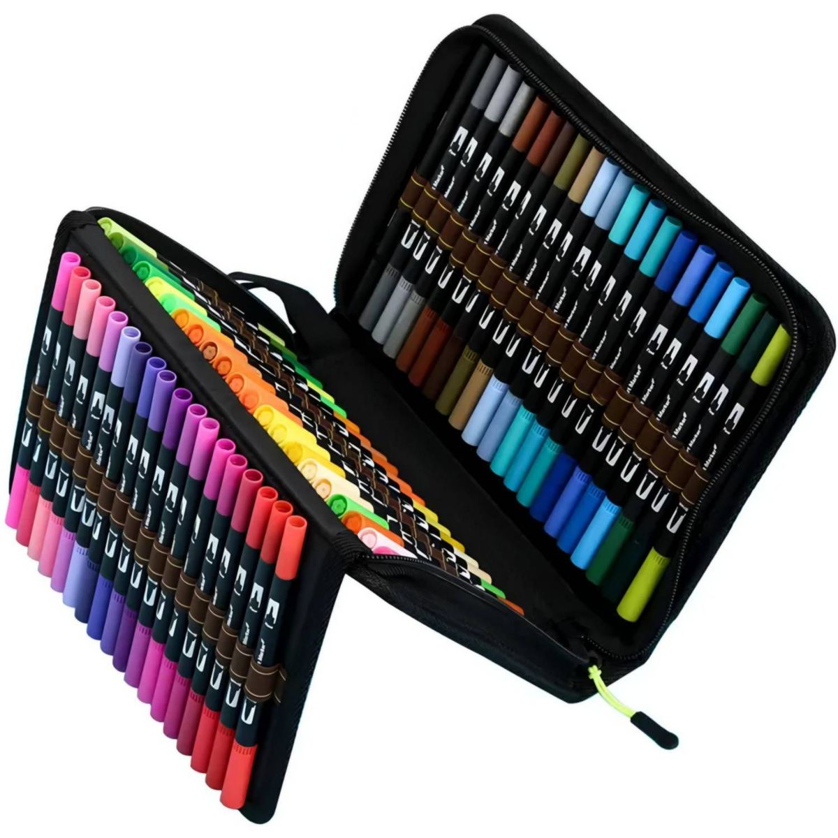 GENERICO - 72 PCS de plumones punta pencil rotuladores doble punta