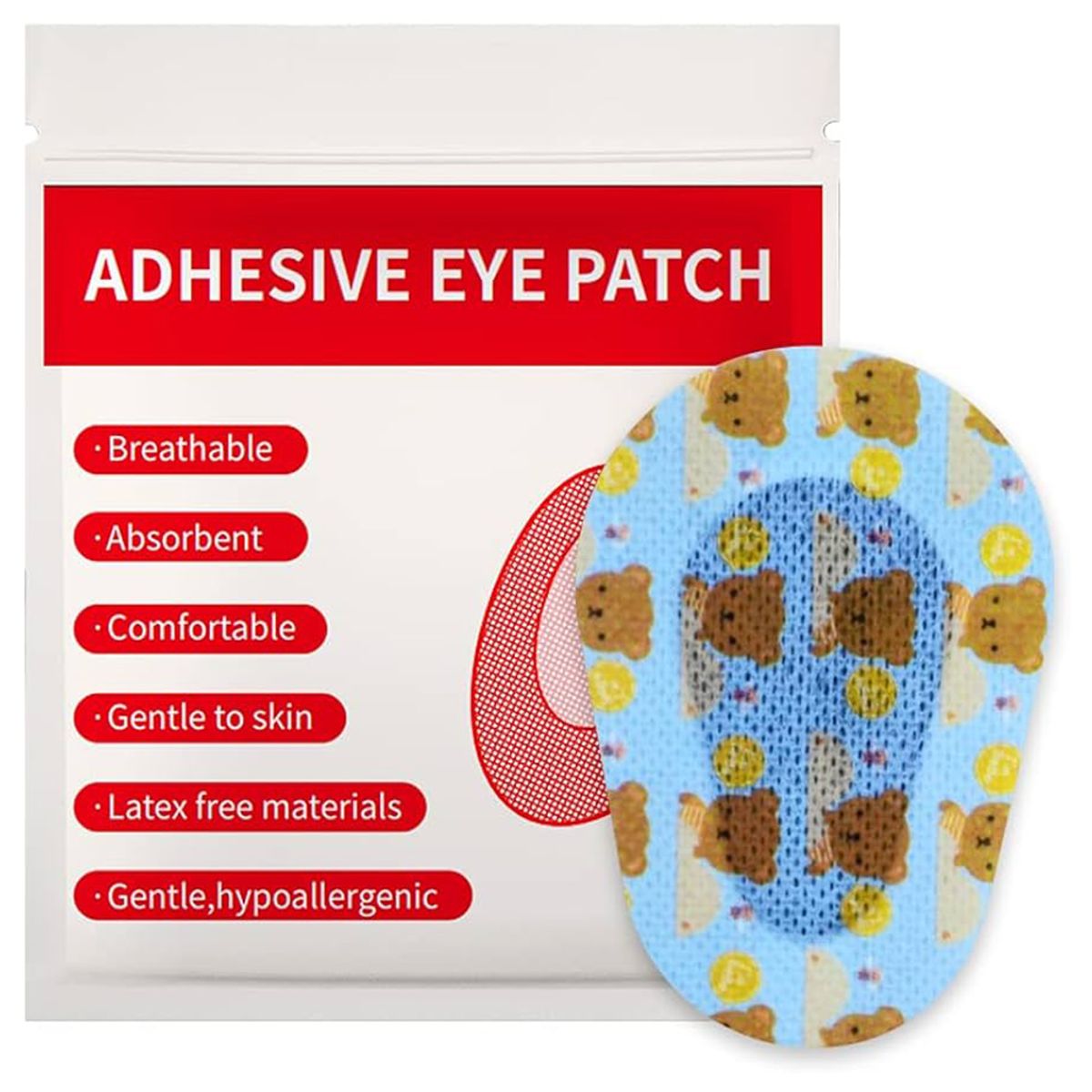 GENERICO - 60 Parches Oculares Para Niño Ojo Perezoso Ambliopía Celeste