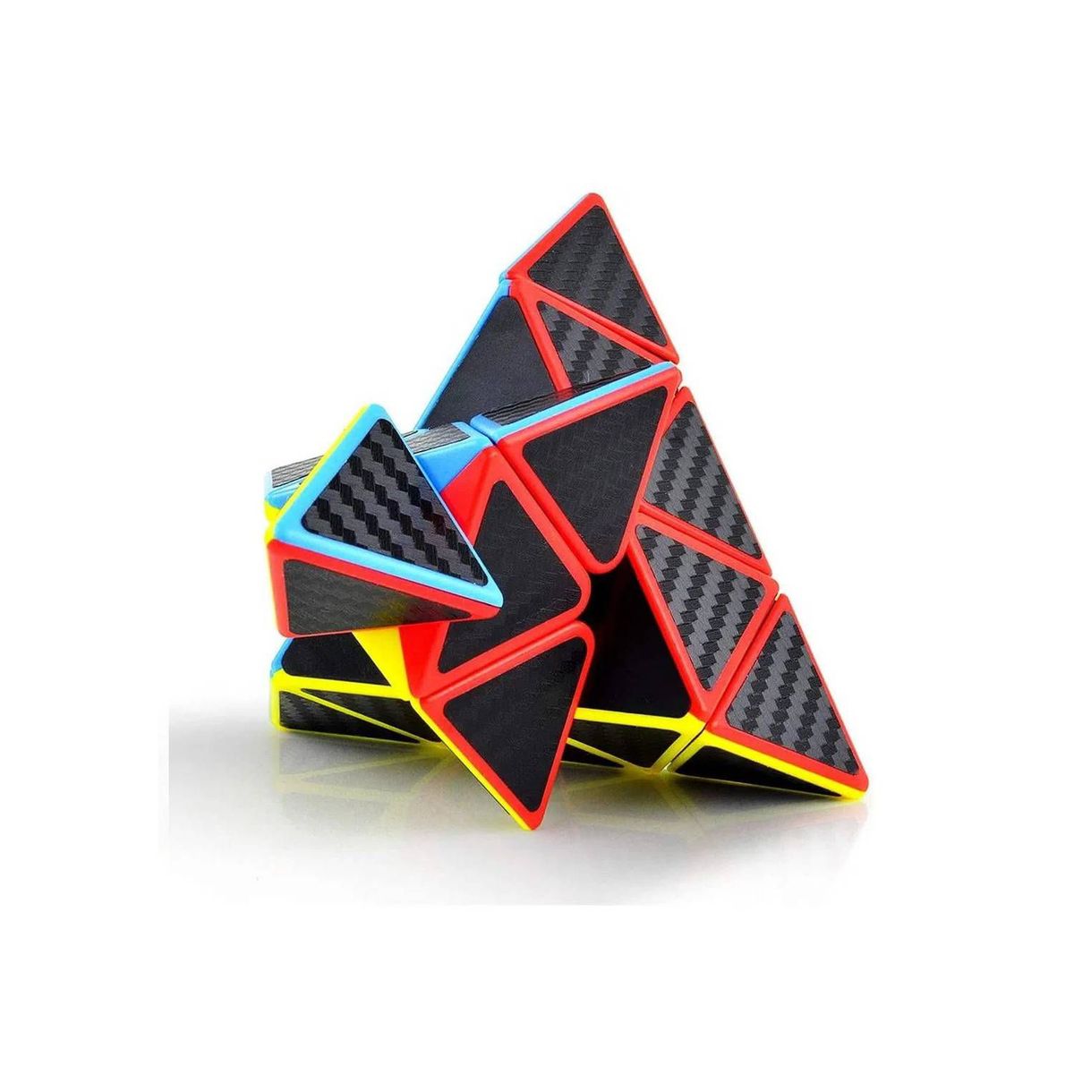 YJ - Cubo Mágico Piramide Fibra de Carbon